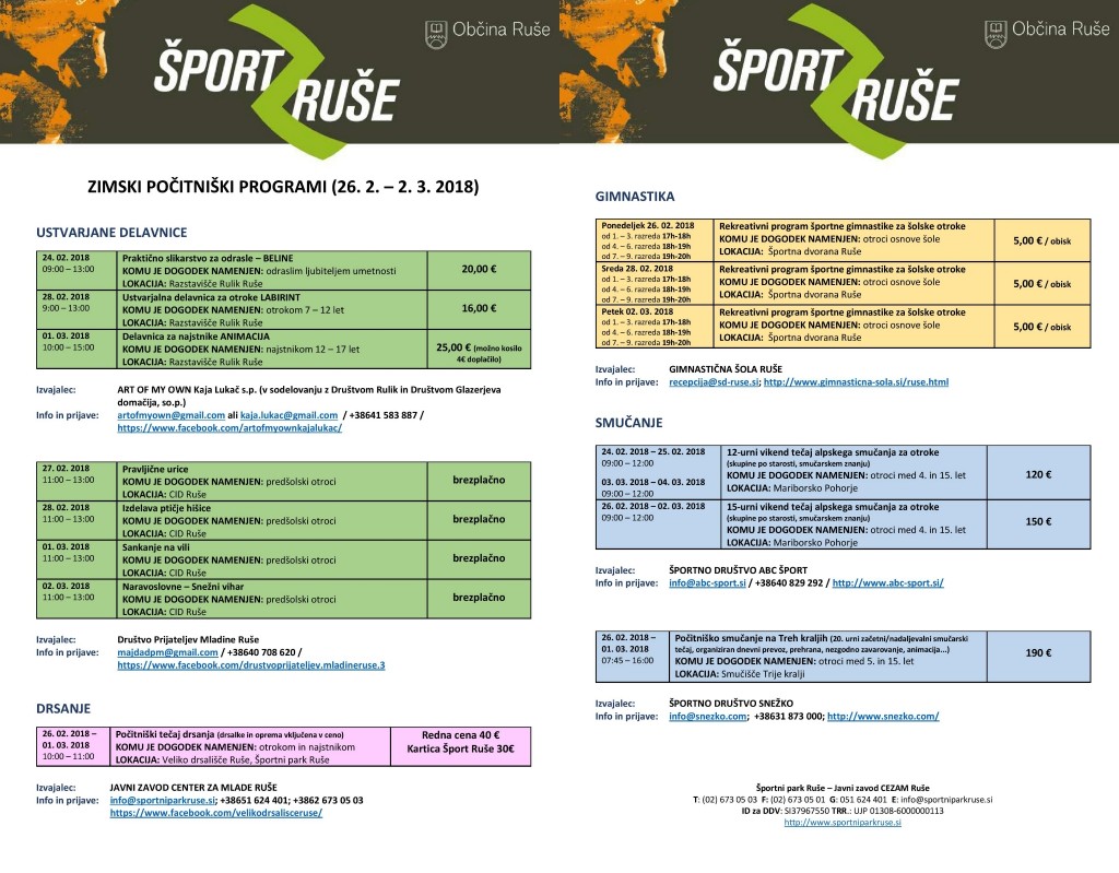Zimski počitniški programi - za objavo